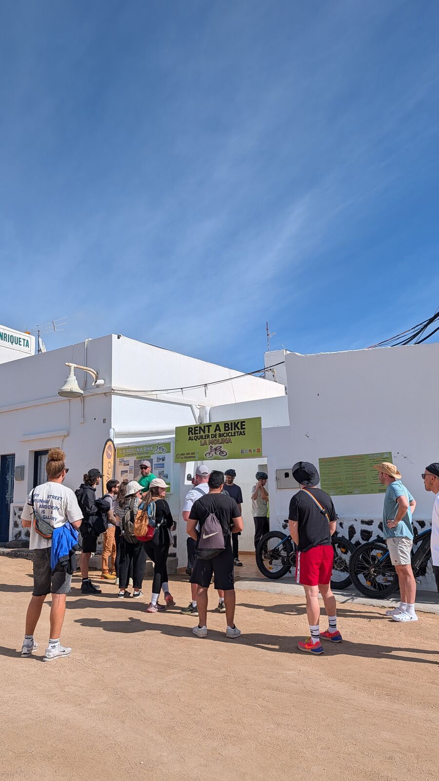 La Graciosa en bici — vista 1