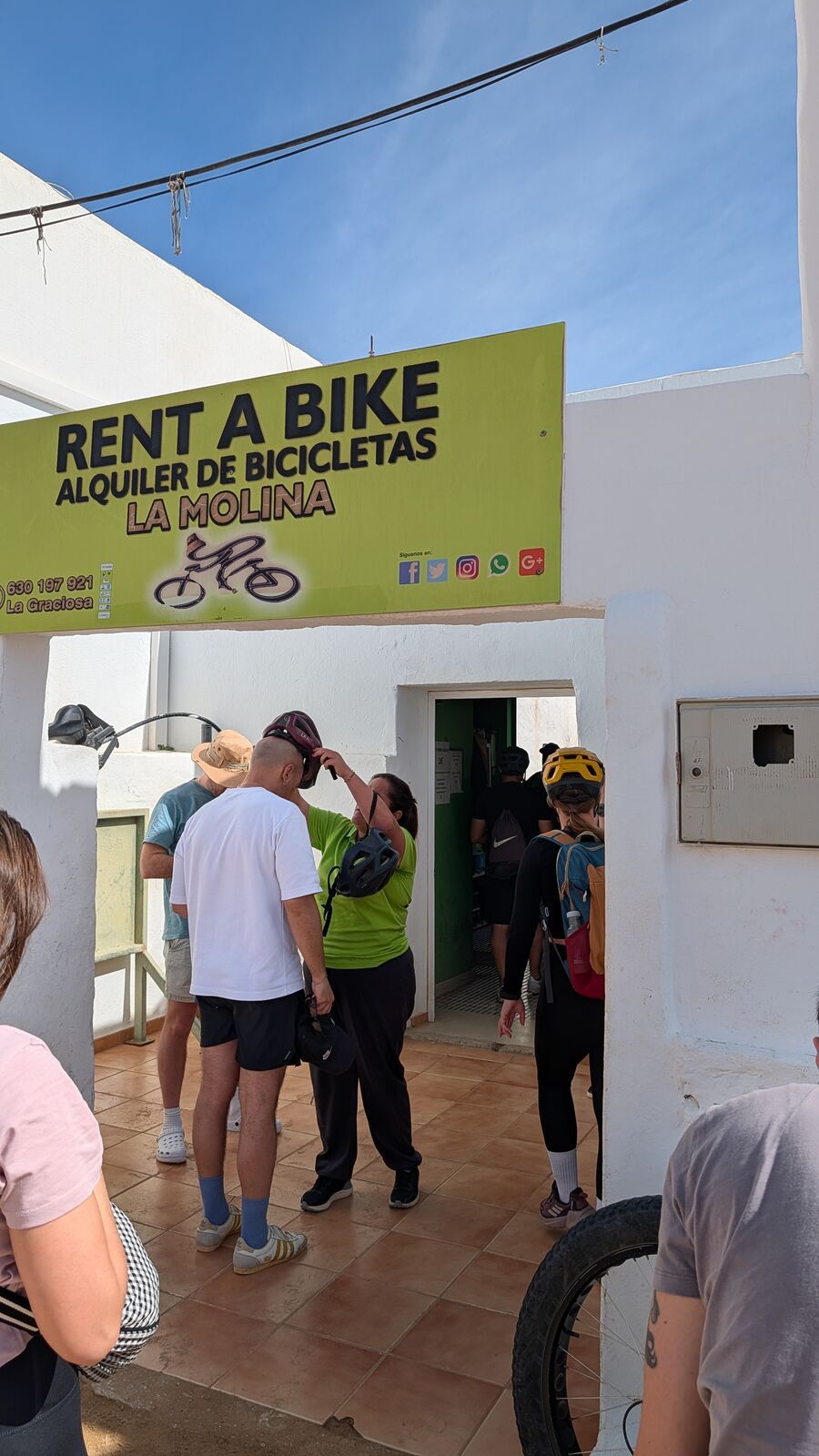 La Graciosa en bici — vista 4